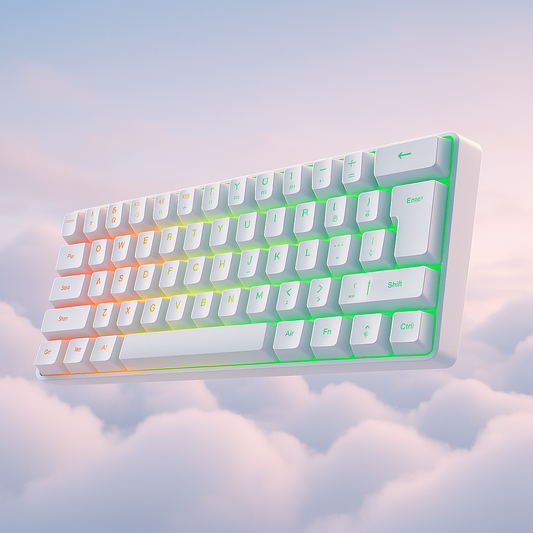 7KEYS V200 – 68-Key Compact Wired RGB Membrane Keyboard for Gaming & Office
