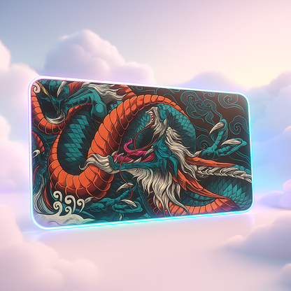 Japanese Dragon XXL Gaming Mousepad – 900×400 Speed Desk Mat with Anime Design