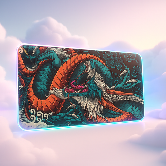 Japanese Dragon XXL Gaming Mousepad – 900×400 Speed Desk Mat with Anime Design
