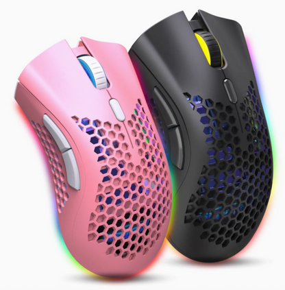 BM600 Rechargeable 2.4 GHz Wireless Gaming Mouse – 7 Buttons, RGB, Ergonomic Design