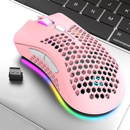BM600 Rechargeable 2.4 GHz Wireless Gaming Mouse – 7 Buttons, RGB, Ergonomic Design