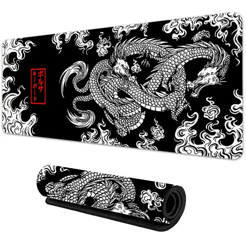 Japanese Dragon XXL Gaming Mousepad – 900×400 Speed Desk Mat with Anime Design