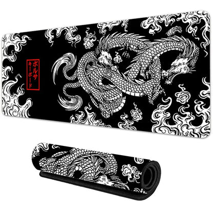 Japanese Dragon XXL Gaming Mousepad – 900×400 Speed Desk Mat with Anime Design