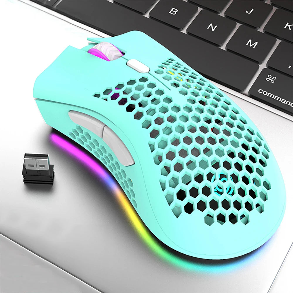 BM600 Rechargeable 2.4 GHz Wireless Gaming Mouse – 7 Buttons, RGB, Ergonomic Design