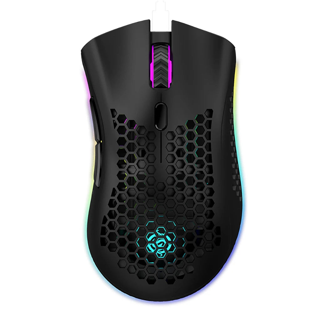 BM600 Rechargeable 2.4 GHz Wireless Gaming Mouse – 7 Buttons, RGB, Ergonomic Design