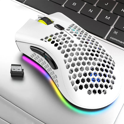 BM600 Rechargeable 2.4 GHz Wireless Gaming Mouse – 7 Buttons, RGB, Ergonomic Design
