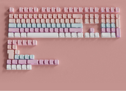Gradient Green Keycaps – 135-Key Shine‑Through PBT Double Shot Set | OEM Profile for MX Switch Keyboards