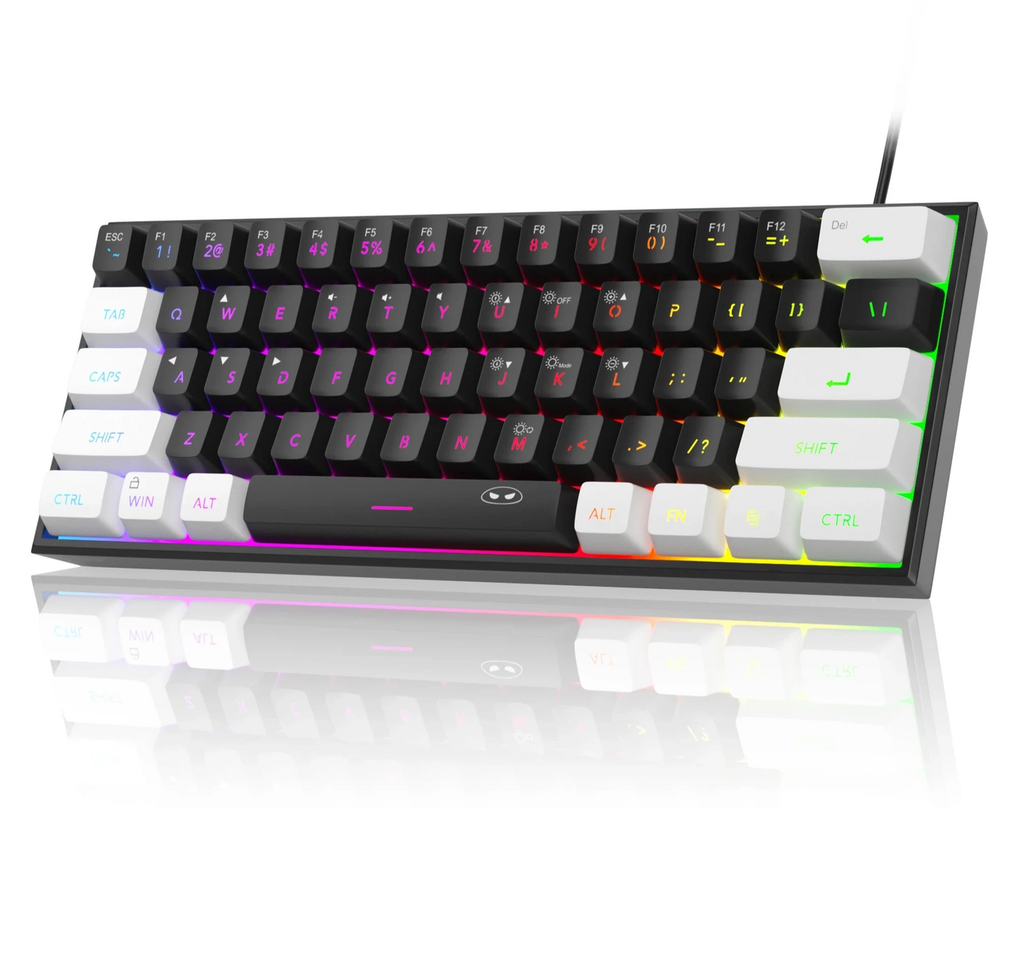 MageGee TS91 – Compact 60% RGB Wired Keyboard with Mechanical Feel