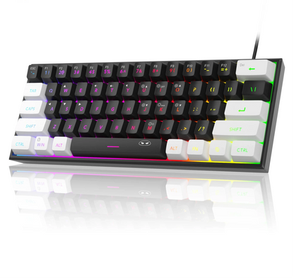 MageGee TS91 – Compact 60% RGB Wired Keyboard with Mechanical Feel