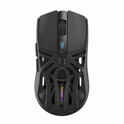 SMAILWOLF RS8 – Tri‑Mode Lightweight Wireless Gaming Mouse with RGB & Display