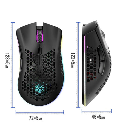 BM600 Rechargeable 2.4 GHz Wireless Gaming Mouse – 7 Buttons, RGB, Ergonomic Design