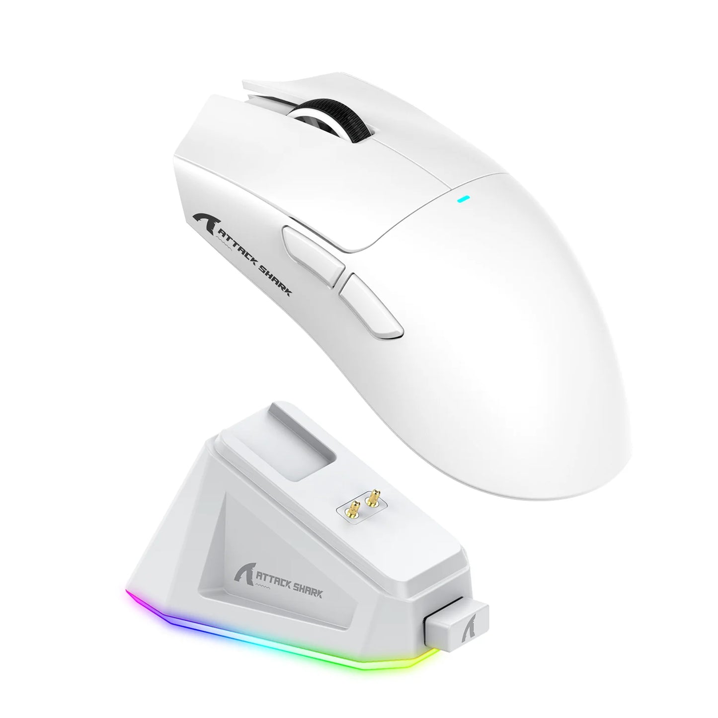 Attack Shark X11 – Tri‑Mode Ultra-Light Gaming Mouse with Magnetic RGB Charging Dock
