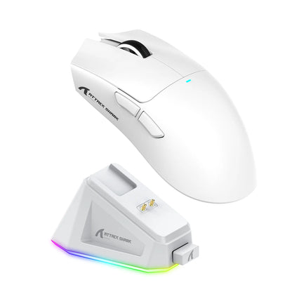 Attack Shark X11 – Tri‑Mode Ultra-Light Gaming Mouse with Magnetic RGB Charging Dock