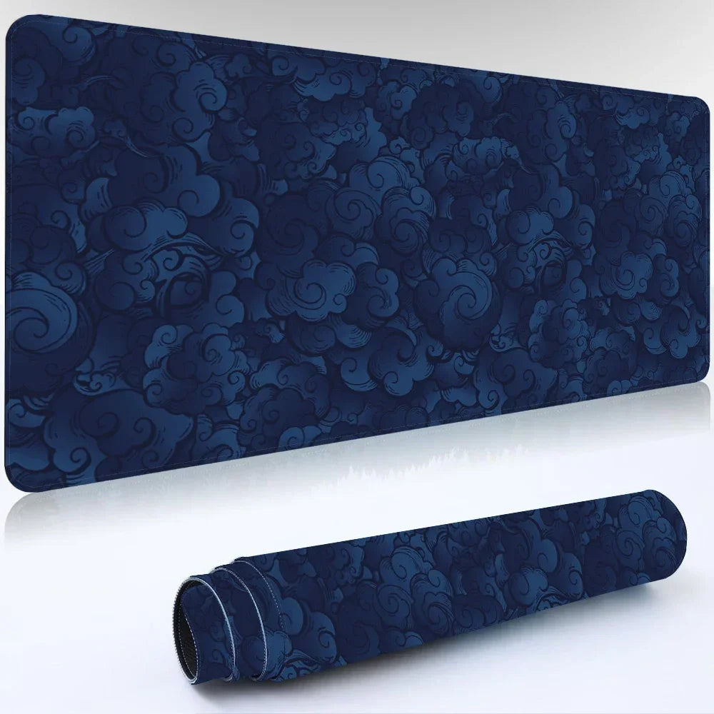Japan Cloud XXL Gaming Desk Mat – Stitched-Edge Anime Mouse Pad