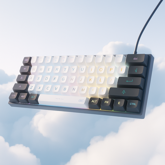 MageGee TS91 – Compact 60% RGB Wired Keyboard with Mechanical Feel